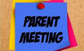  sticky note that says Parent Meeting